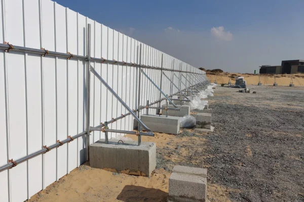 PVC fencing wall scaffolding
